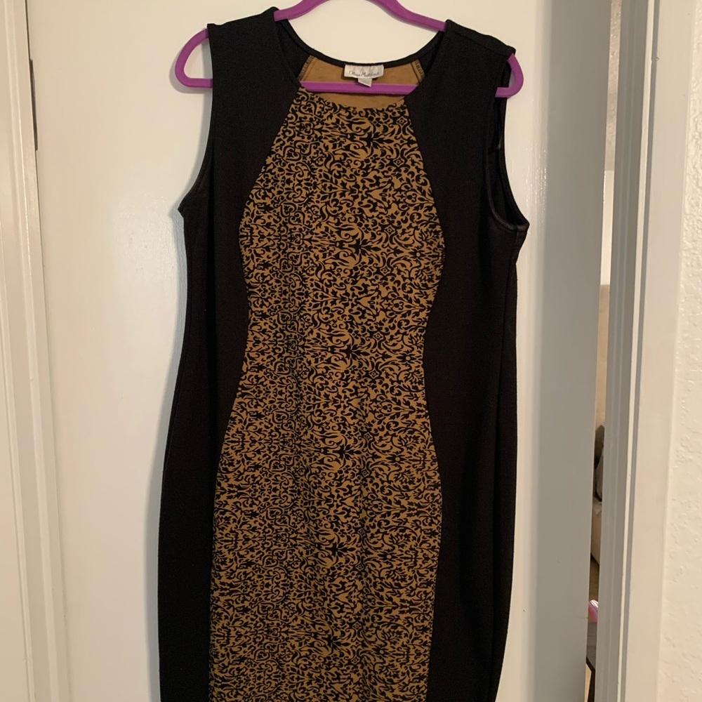 1X cocktail dinner dress black
